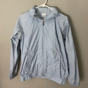 Columbia Rain Jacket Light Blue Size S